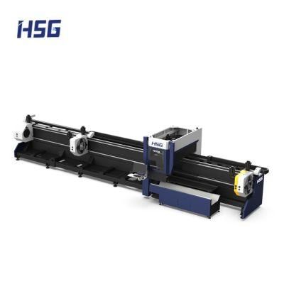 &quot;3+1&quot; Twin-Chuck Heavy-Duty Tube Laser Cutting Machine 3000W-6000W