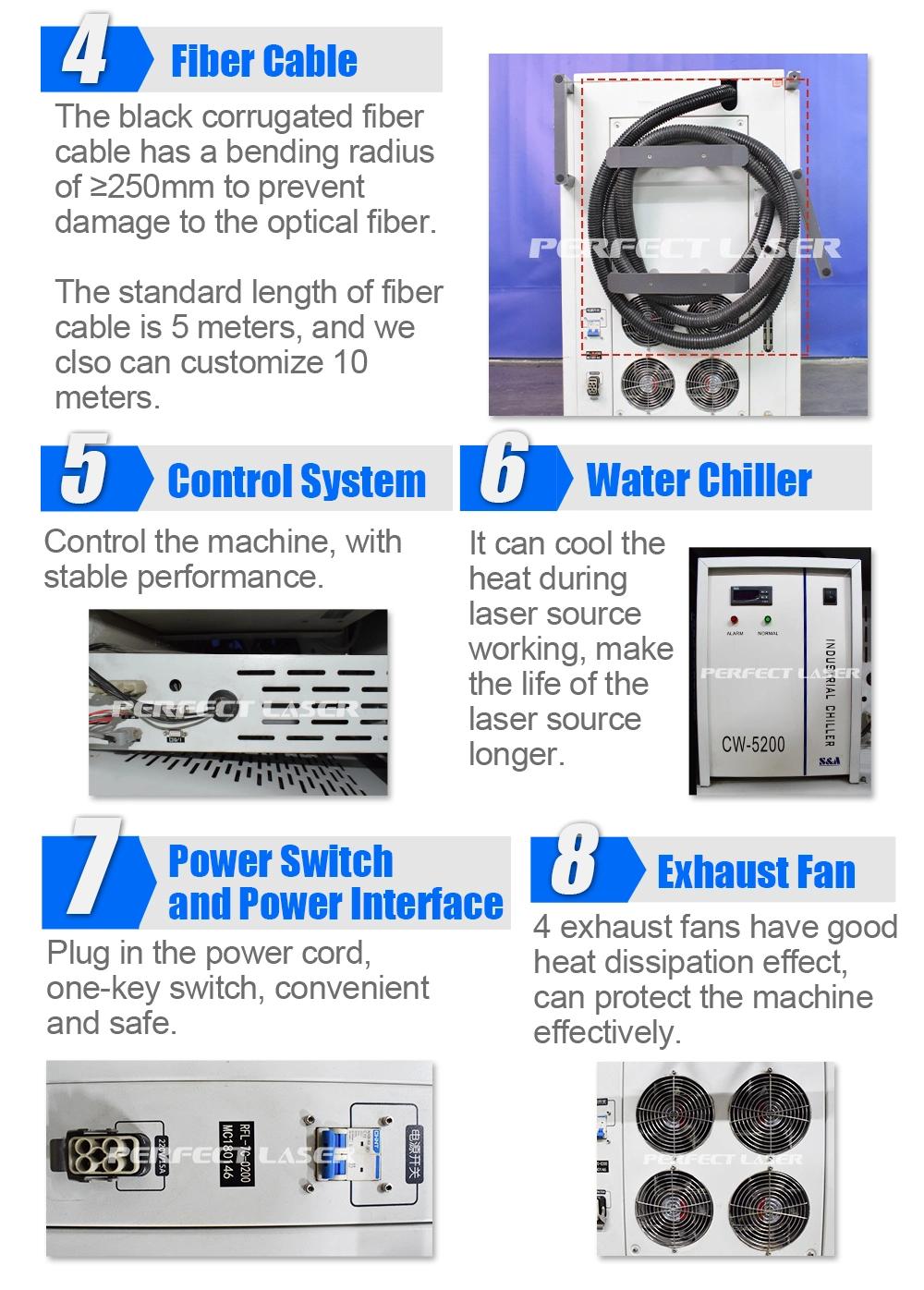 Handheld 100W 200W Industrial Laser Metal Cleaning Derusting Machine