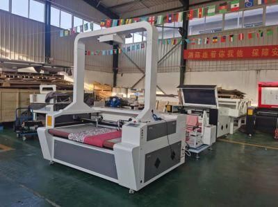 Auto Feeding CNC Laser Cutting Machine for Fabric Fiberglass Leather Garments Cloth 1610 with CCD