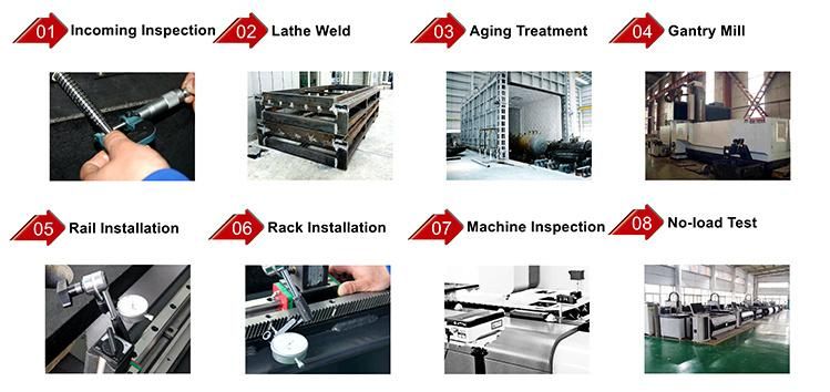 1000W 2000W 3000W 4000W 6000W 8000W 10000W Ipg Carbon Steel Stainless Fiber Laser CNC Cutting Machine Japan for Subway Parts Industry