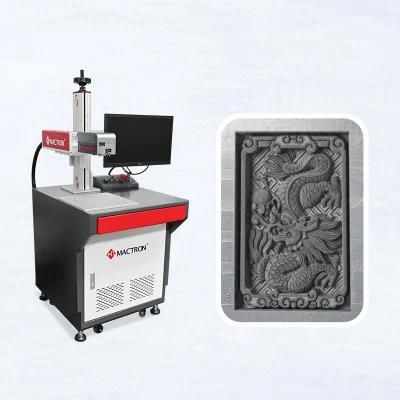 Raycus Fiber Laser Marking Machine Deep 3D Engraving on Gold Silver