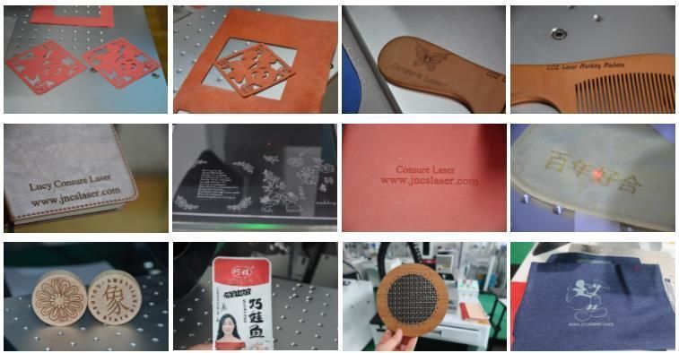 Cheap Leather Fabric Plastic Glass Portable Fly Marking Galvo CO2 Laser Marking Machine for Wood