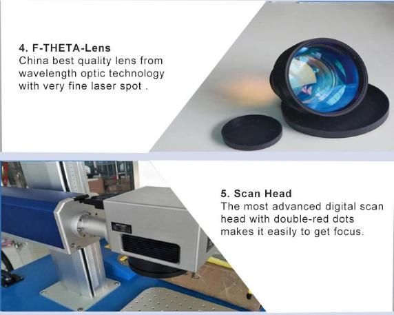 Flying 100W Optical Fiber Laser Marking Machine for Aluminum Bottle