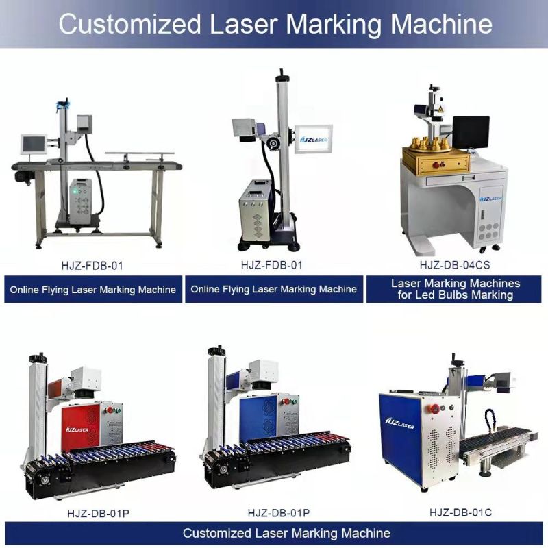 Fiber Laser Marking Machine 50W Raycus Laser Engraving Gold Jpt Mopa Ear Tag Aluminum