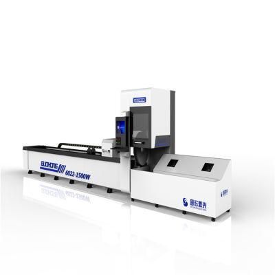 High Precision Three-Chuck CNC Pipe Tube Fiber Laser Cutter for Metal Round Pipe and Square Pipe Cutting