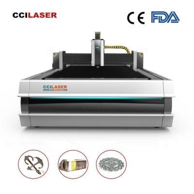 Cci Laser 1000W 1500W Aluminum Copper Stainless Steel Metal Sheet Fiber Laser Cutting Machine with Service Hotline in The USA and Europe