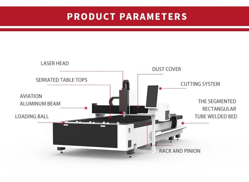 3000W Ipg Raycus Max CNC Fiber Laser Cutting Machine for Stainless Steel Carbon Steel Aluminum Metal Steel Plate Cutter