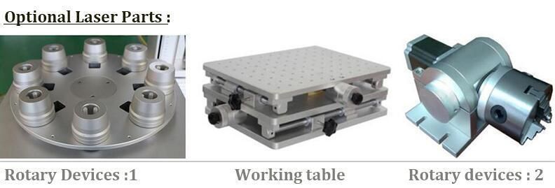 Computer Enclosed Cabinet Fiber Laser Marking Machine for Metal Tag
