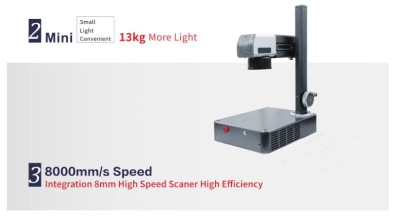 20W Smart Mini Fiber Laser Marking Machine for Small Business