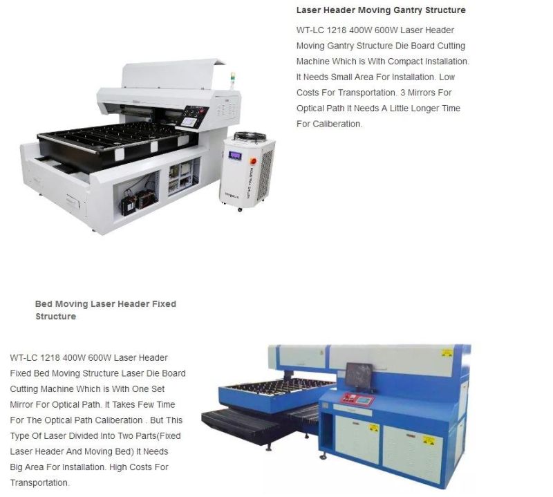 1812 600W Die Board Laser Cutting Machine