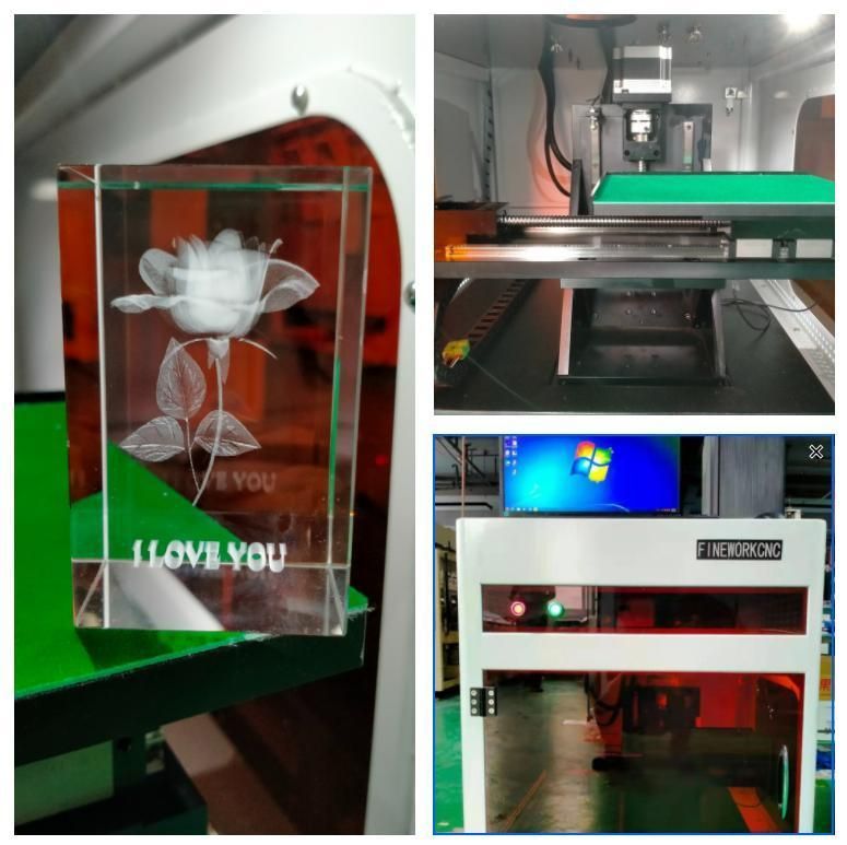 3D Inner Crystal Acrylic Glass Laser Engraving Machine 3D Laser in Crystal for Photo