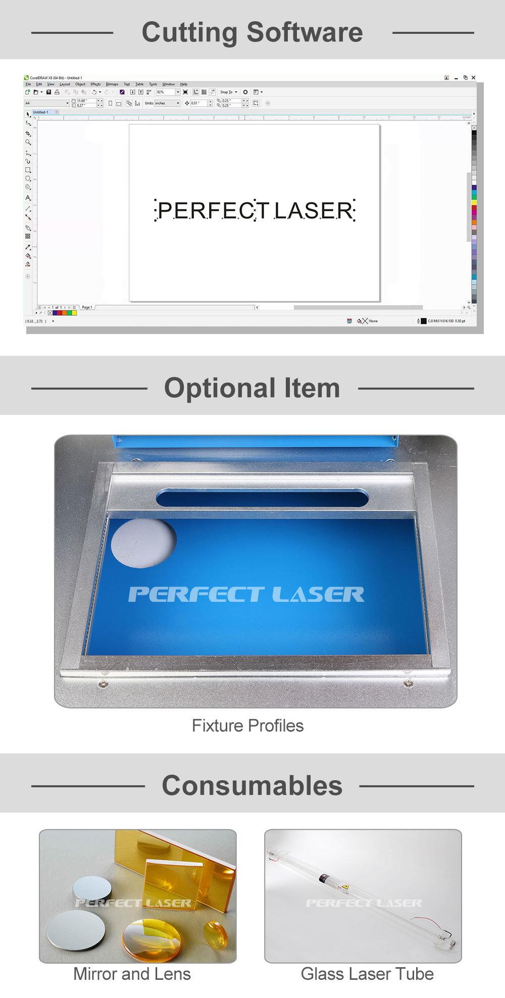 Mini CO2 Laser Engraver and Cutter for Acrylic / Stamper for Rubber and Wood (PE-40B)