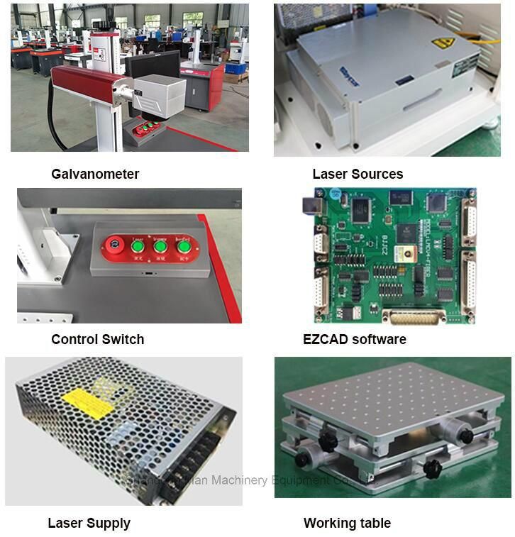 High Precision Gold Silver Fiber Laser Marking Machine for Sale