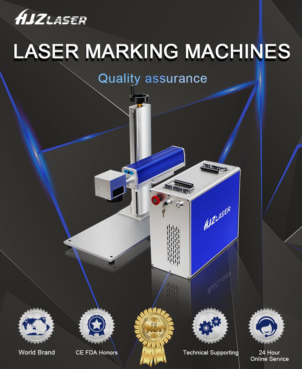 20W 30W 50W Portable Mini Type Fiber Laser Marking Machine Metal and Plastic Laser Marking Machine