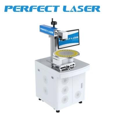 Animal Ear Tags Fiber Laser Marking Machine on Plastic Parts