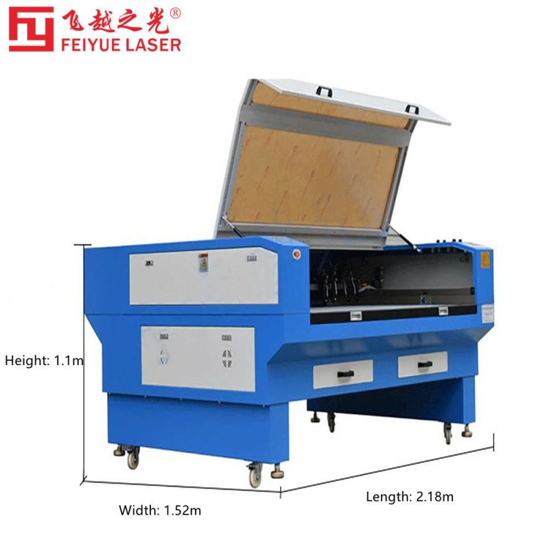 Fy1610 Feiyue Laser High-Efficiency CO2 Laser Engraving and Cutting Machine Professional Cutting Wooden Crafts Small Cutting Machine