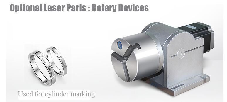 Jewelry Ring Metal Laser Marking Machine with Rotary Devices