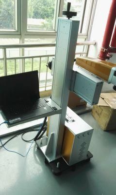 CO2 Laser Marking Machine on The Fly Marking for Alcohol Packaging