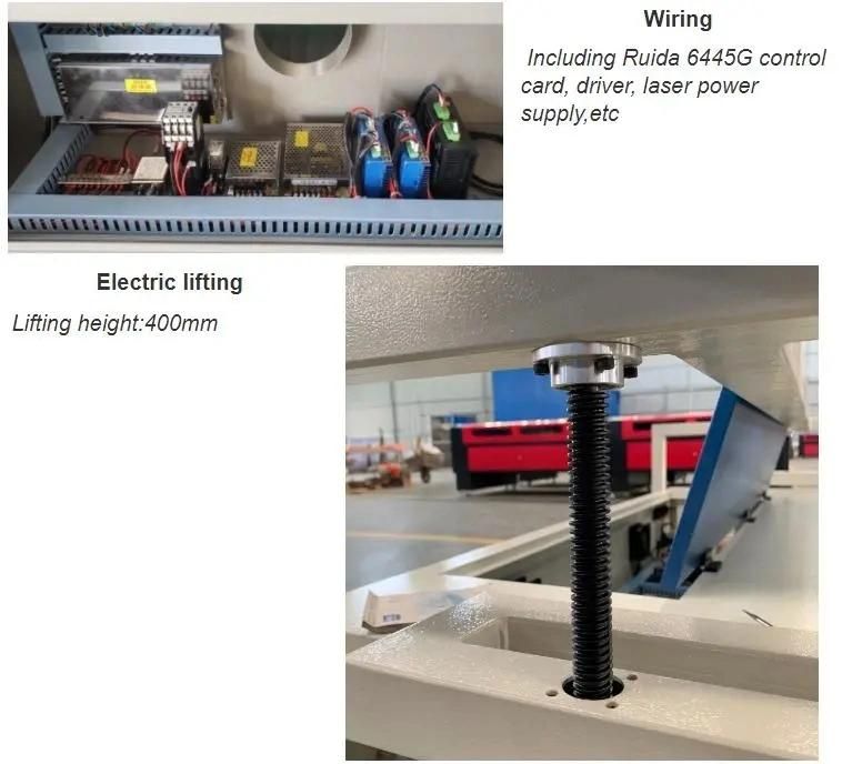 Electric Rised Laser Engraving Cutting Machine for Stone 80W