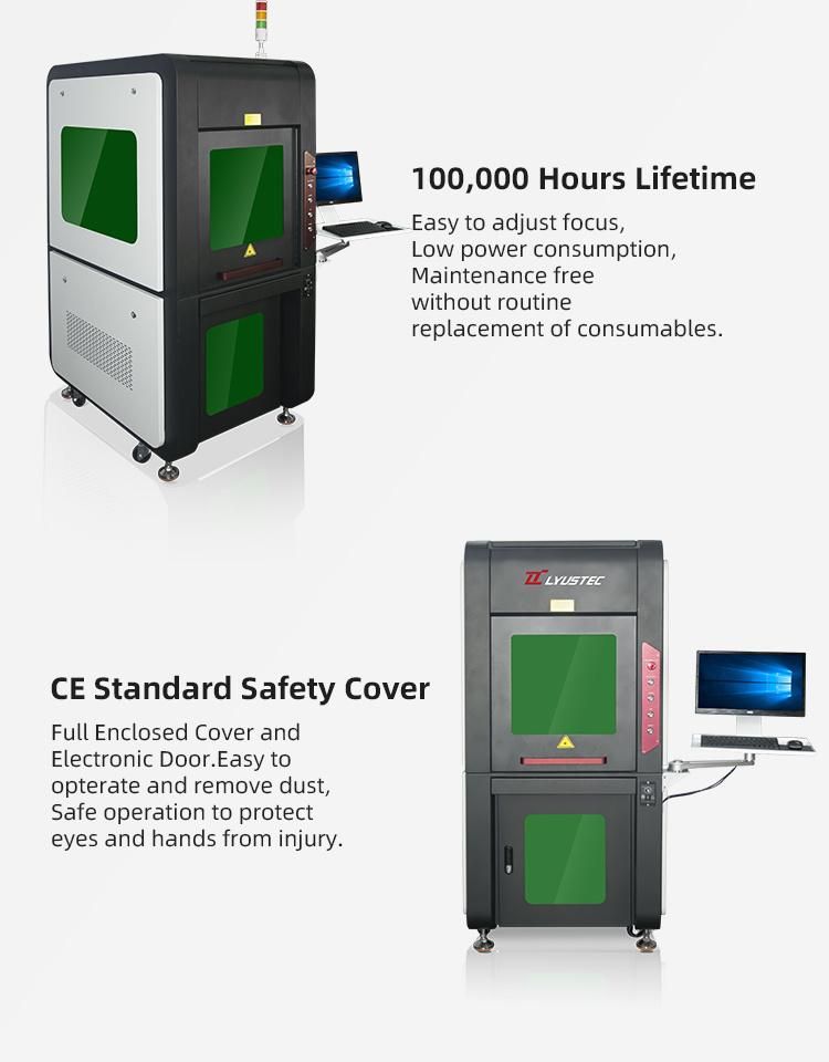 High Speed CNC Fiber Laser Engraving Marking Machine for Mirror