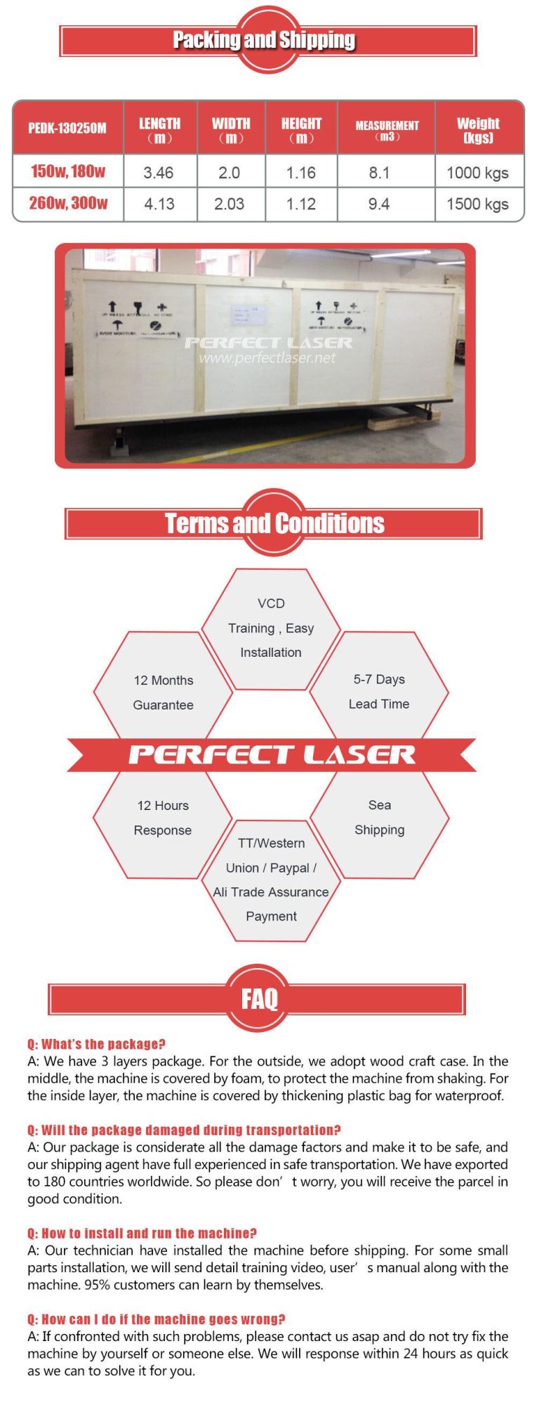 300W Stainless Steel Mixed CO2 Laser Cutting Machine