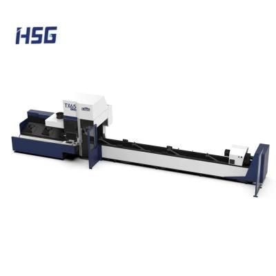 Industrial Tube Laser Cutting Machines for Ss CS Alu Copper Brass 3000W 6000W Price with Ipg Raycus Power Source From China Factory