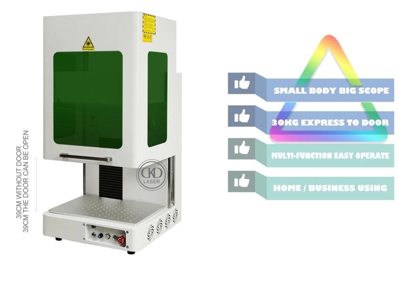 30kg Mini Enclosed Automatic Focusing Laser Engraving Machine for Plastic