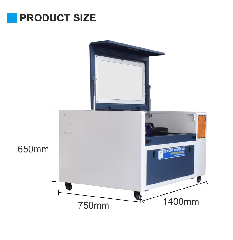 Portable Mini Laser Cutter 60W CO2 Laser Rubber Stamp Engraving Cutting Machine 6040