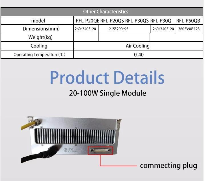 Raycus Laser Cutting Source 20W for Laser Marking Machine