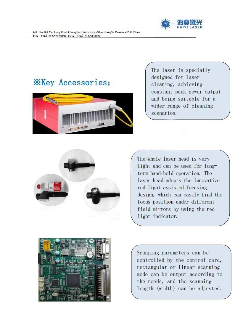 100W Handheld Laser Cleaning Machine 200W Fiber Laser Cleaner Price