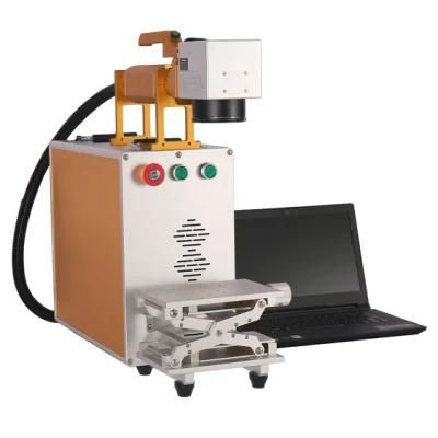 Metal Steel Gold Silver Logo PCB Keyboard Fiber Laser Marking Machine Price/Portable Laser Engraving Stainless Steel