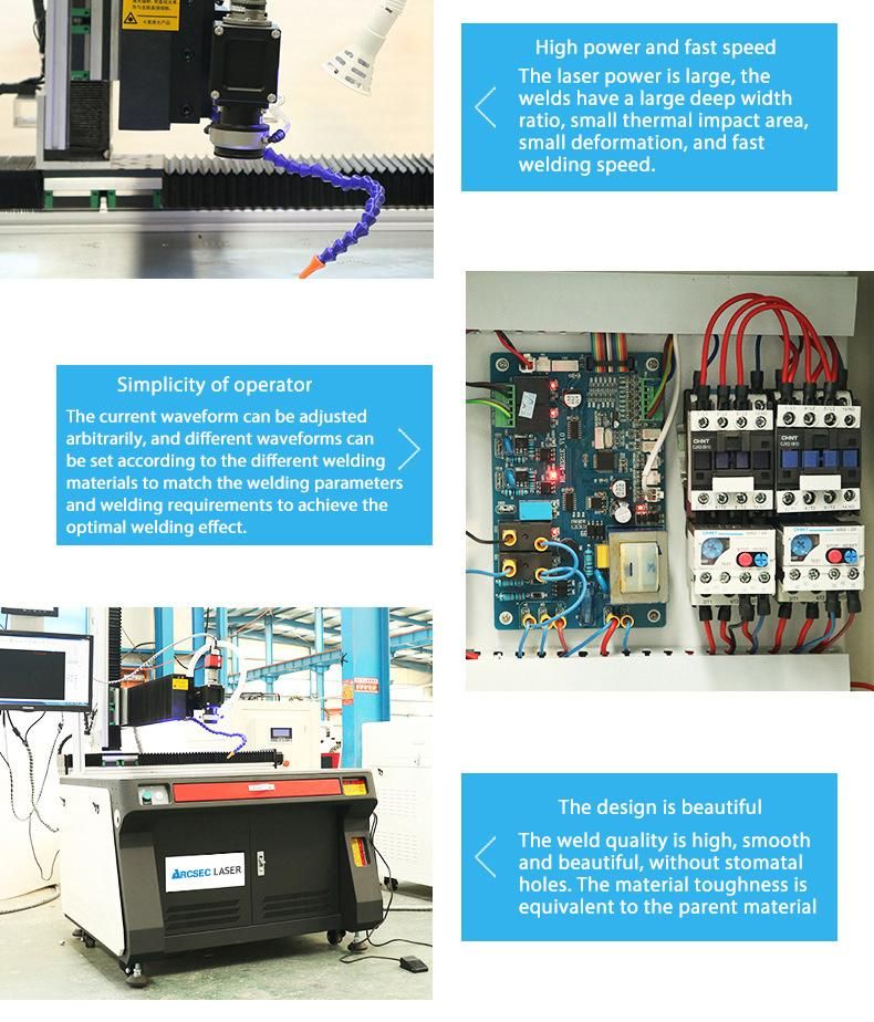 Automatic Fiber Laser Welding Machine with Raycus Laser Source for Brass and Aluminium