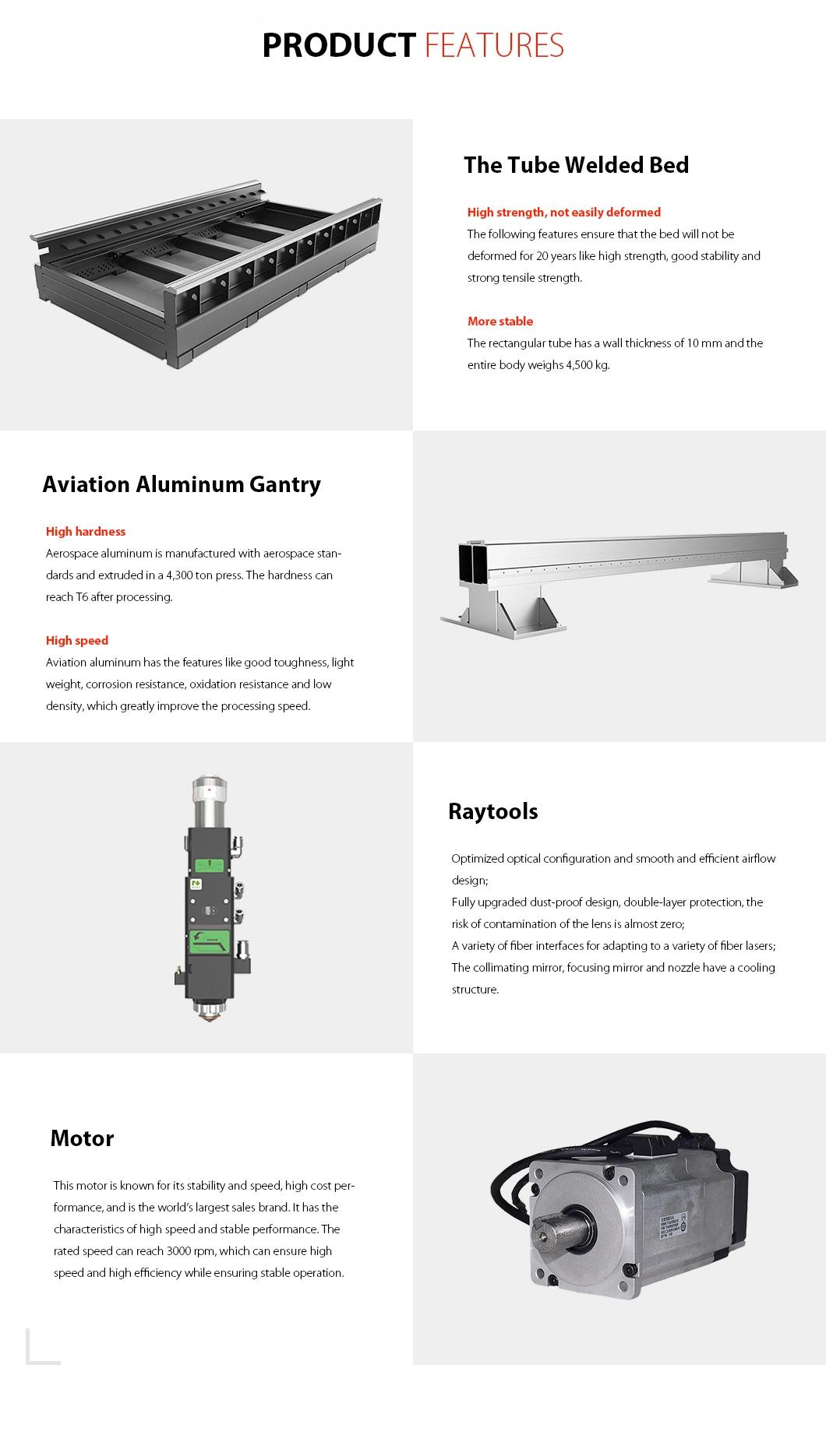 Fiber Tube Laser Cutter Stainless Steel Tube CNC Raycus 1000W Fiber Metal 1500W Laser Cutting Machine