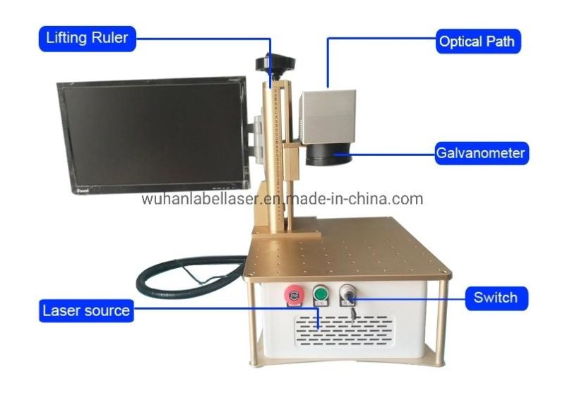 20W/30W Split Fiber Laser Marking Machine Metal Laser Engraver for Steel