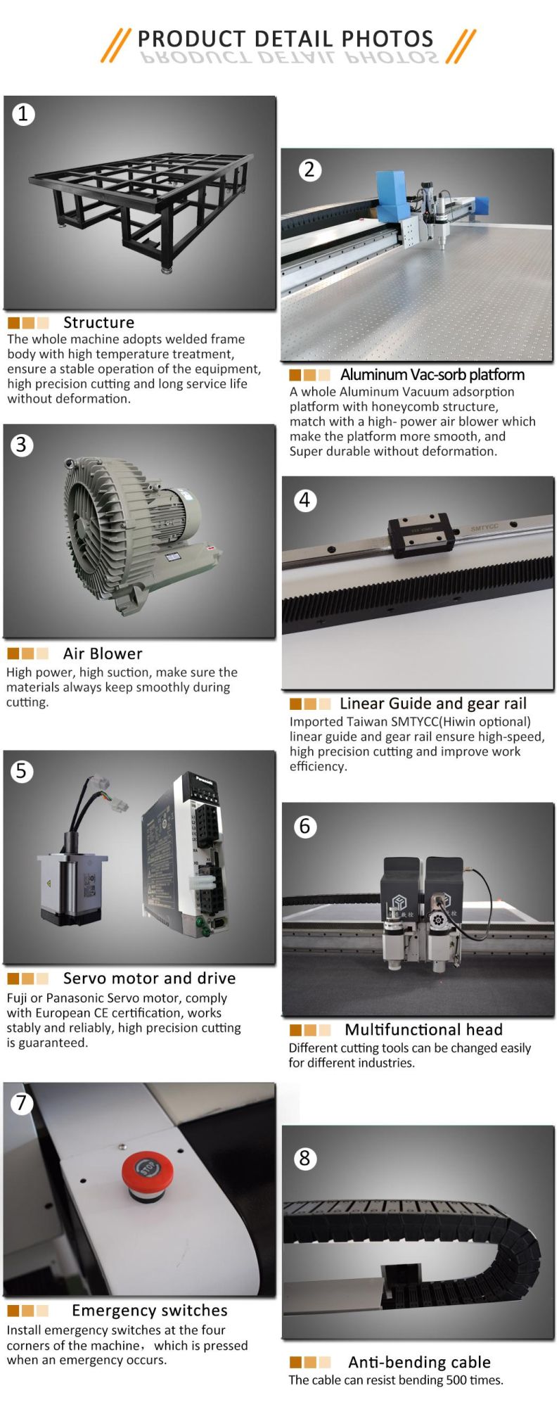 China CNC Equipment Wetsuit/Clothes Cutting Machine by Vibration Knife