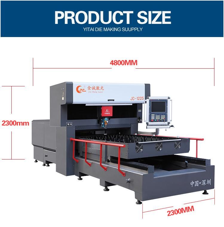 Monthly Deals 1000W 1500W 2000W CNC Die Making CO2 Flat Laser Cutting Machine for Acrylic Card MDF Wooden Plastic Board