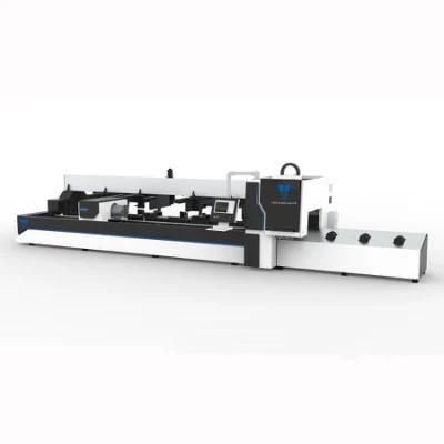 FL-At4020 Industry Laser Machine Metal Pipe Tube Fiber Laser Cutting Machine with Auto Feeding System