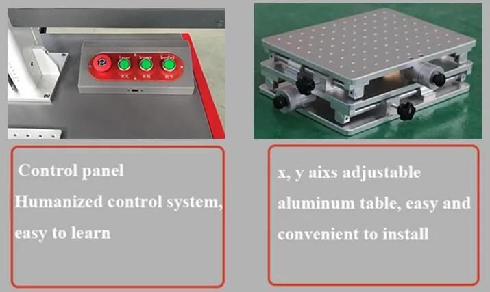 Air Cooling Safety Cover Desktop Fiber Laser Marking Machine Price