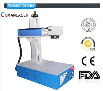 50W Portable Fiber Laser Marking Machine for Gold Sliver Aluminum Strong Iron