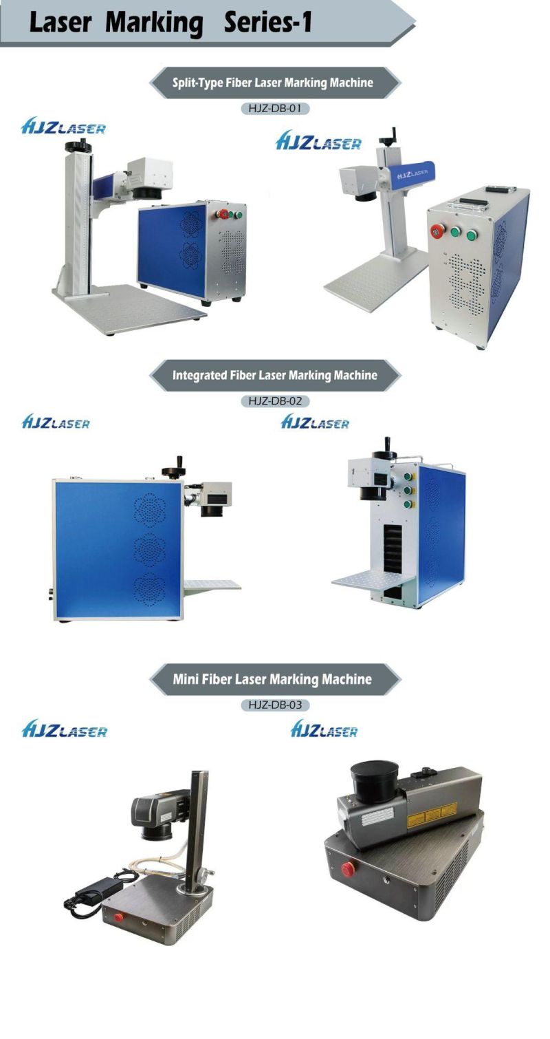 Computer Enclosed Cabinet Fiber Laser Marking Machine for Metal Tag