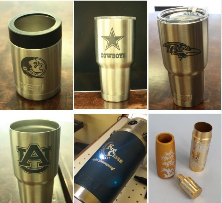 Ship to Na USA Canada 30W 50W Laser Engraving Cups Mugs Engraving Machine Coated Metal Tumblers Engraving Machine with Rotary 110V 220V