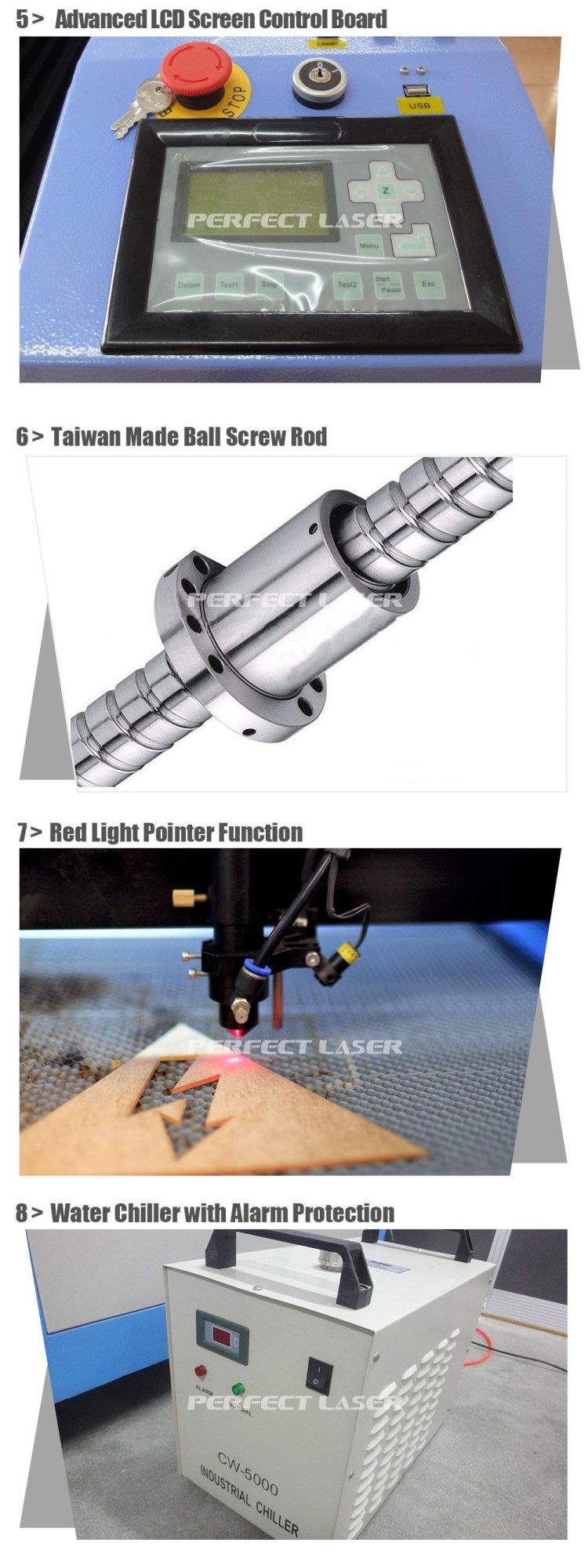 Acrylic/Wood /PVC /Cloth/Paper Roller CO2 Laser Cutting Machine