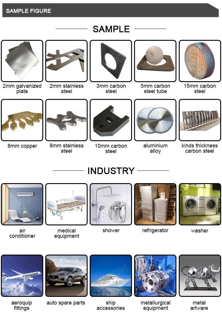 Laser Cutting Machine 1000W Price/CNC Fiber Laser Cutter Sheet Metal with Raycus Power 500W 2kw 3kw