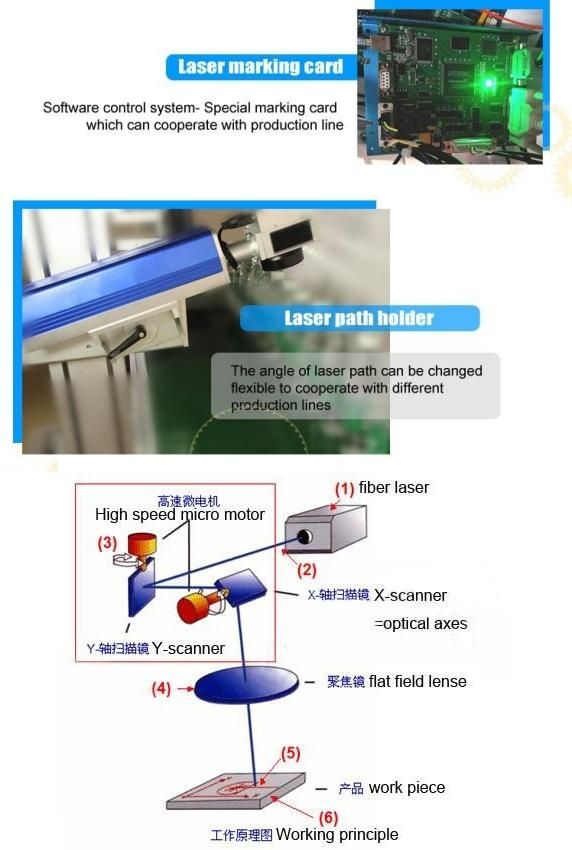 Automatic Pipe/Tube Laser Marking Machine Label Laser Printer