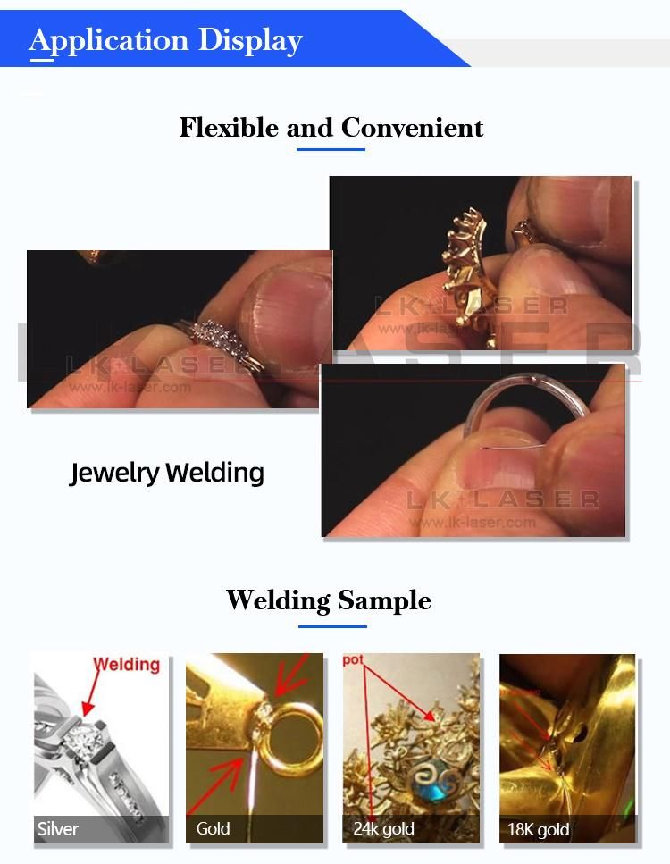 Gold Silver Titanium Metal Rings Necklace YAG Pulse Spot Welder Laser Welding Machine Welding Machine Gold and Silver Jewelry