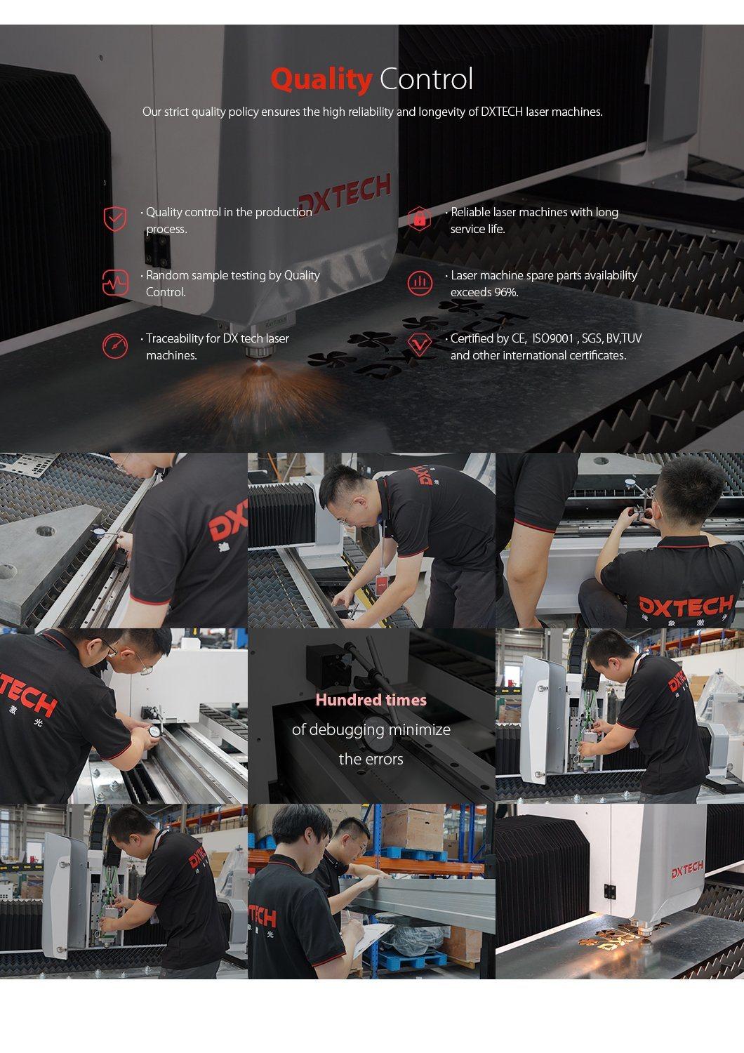 Metal Tube Fiber Laser Cutting Machine for Stainless Steel Carbon Steel Aluminum with 1500W
