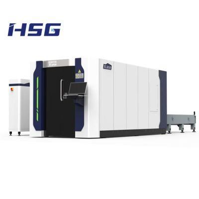 High Precision Ipg Full Cover Fiber Laser Cutting Machine with Exchange Table 3015 4020 2000W