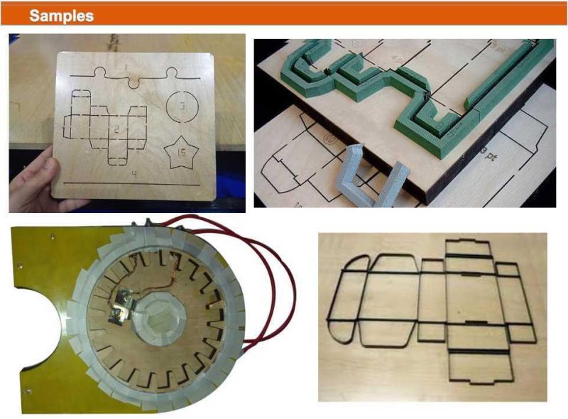 Auto Part Manufacturing 1812 1225 High Power 400W 600W 1000W 1500W CO2 Flat Die Board Machinery Wood Plywood Die Cutting Laser Cut Die Making Machine Price