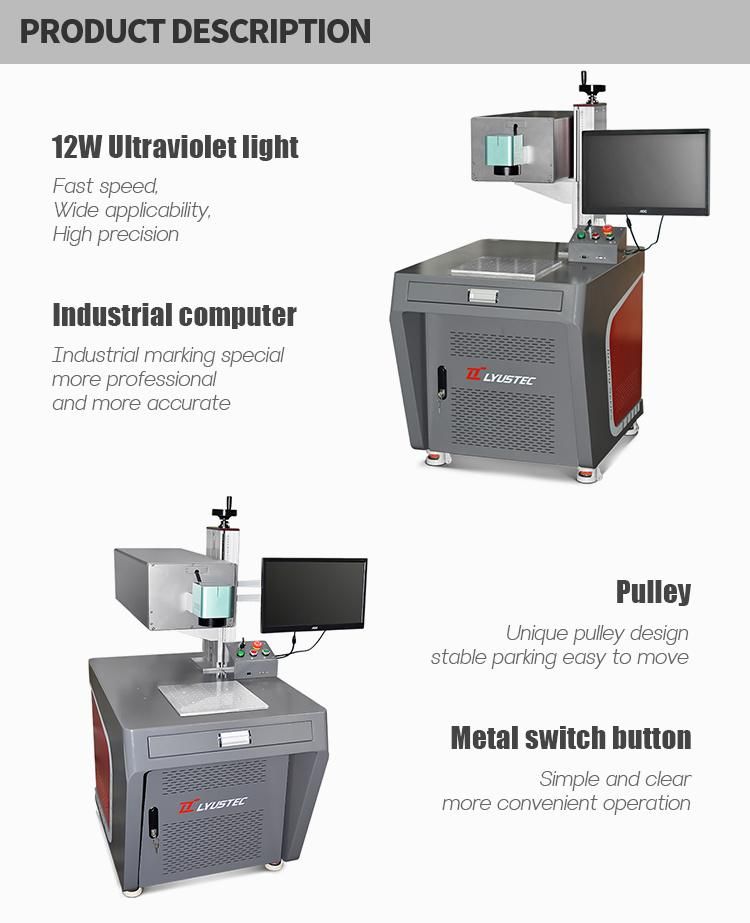 Cheap High Speed UV Laser Marking Machine to All Materials Metal with Nonmetal