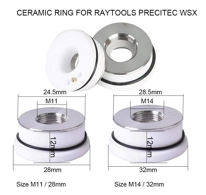 Laser Cutting Machine Cutter Head Precitec Raytools Ceramic Ring